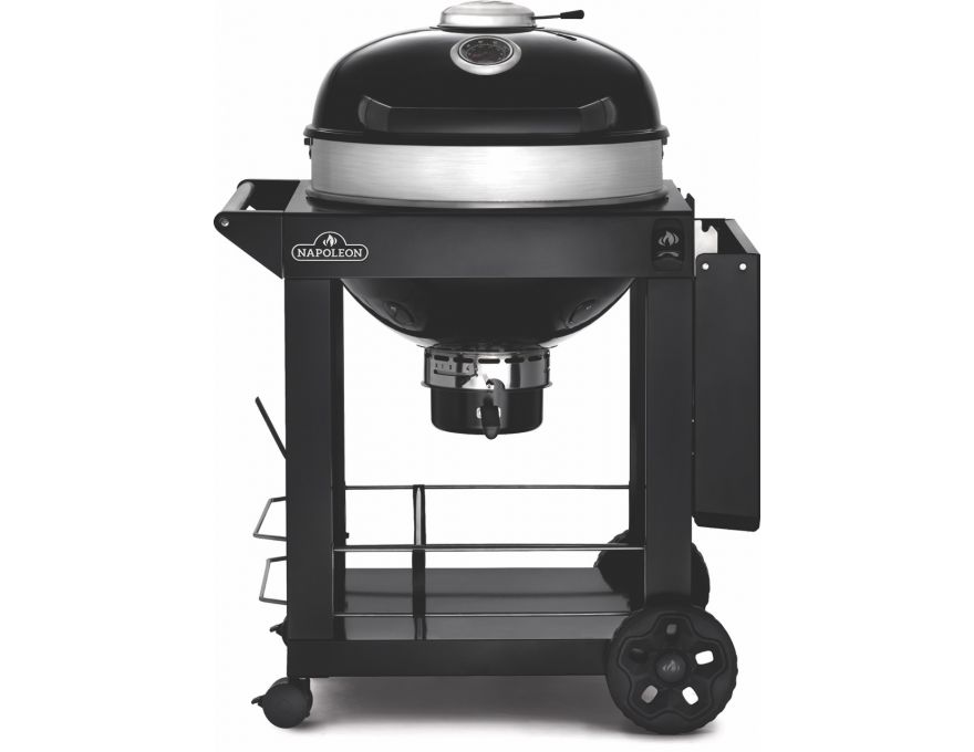 Grill węglowy 22" PRO Charcoal Kettle Cart czarny + zestaw (komin do rozpalania #67802, węgiel drzewny 3 kg #67107, podpałka 100 szt. #67052) - 3